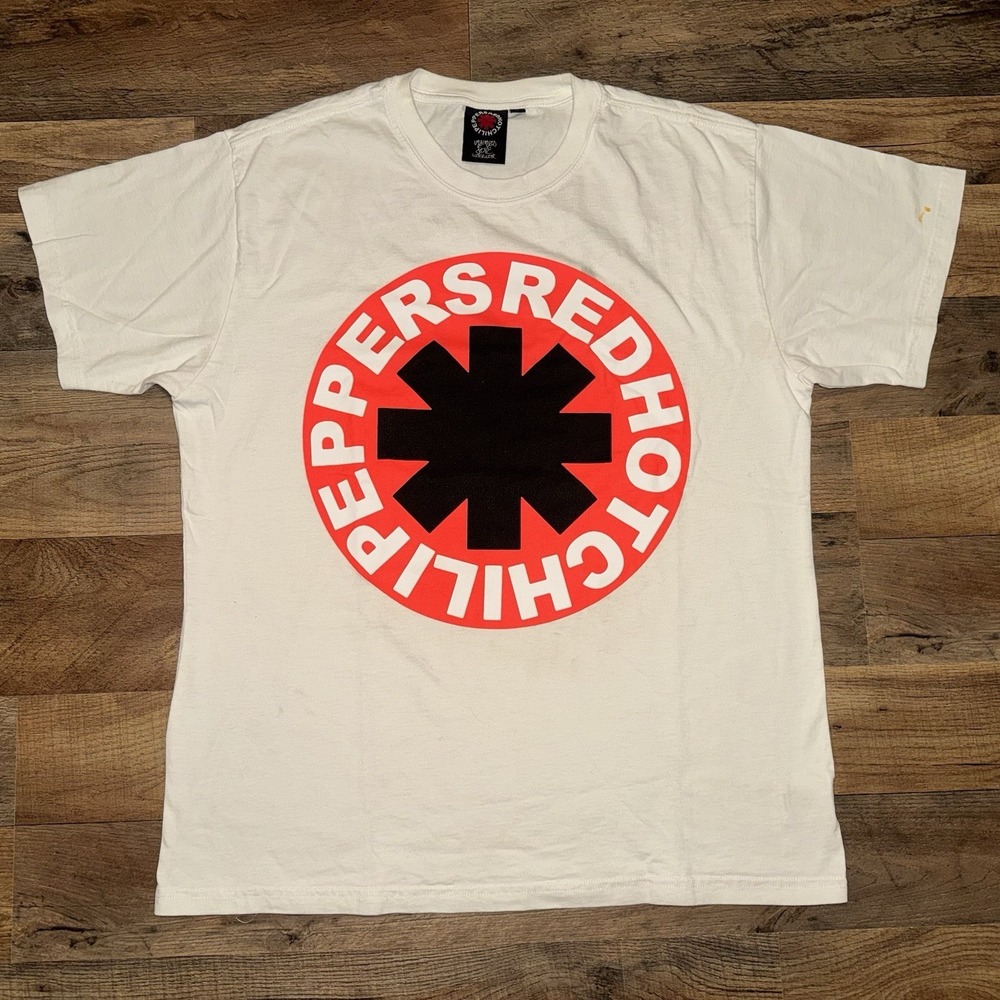 Red Hot Chili Peppers Shirt White Mens L Unlimited Love World Tour 2022 2023